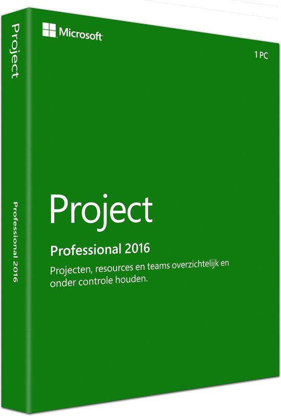 Microsoft Project Pro 2016 (Dutch) | bol.com