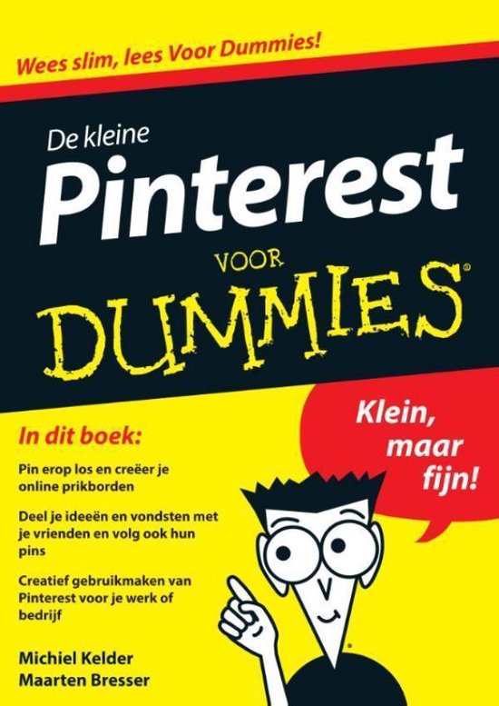 Cover van het boek 'De kleine Pinterest voor Dummies' van Michiel Kelder