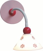 Niermann Wandleeslamp Prinses- Wandlamp - 1 licht - Roze, Wit