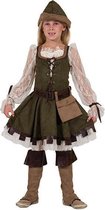 Verkleedpak Lady Marian meisje Robin Hood 128 - Carnavalskleding