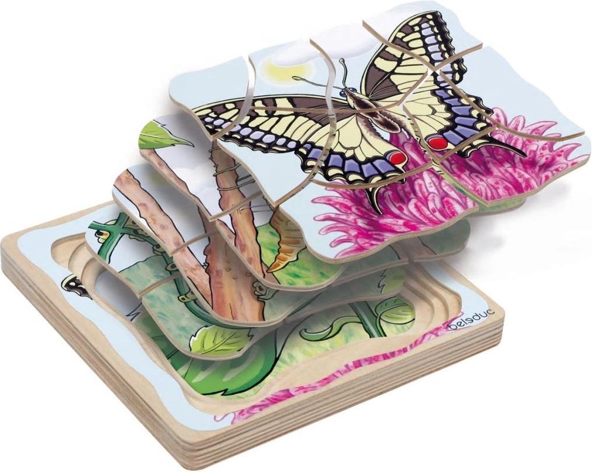 Beleduc Vlinder Lagen Puzzel 17054