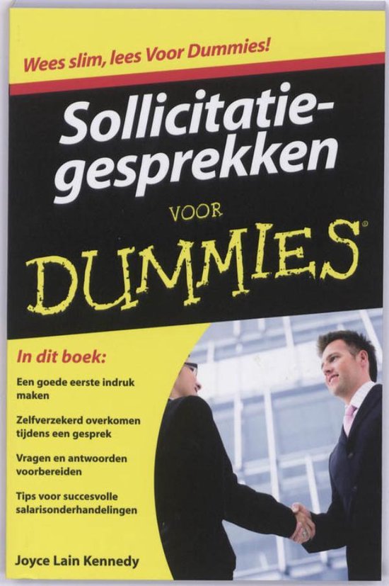 Cover van het boek 'Sollicitatiegesprekken voor Dummies, pocketeditie' van J.L. Kenndy
