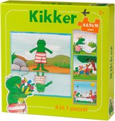 Kikker puzzel 4 in 1