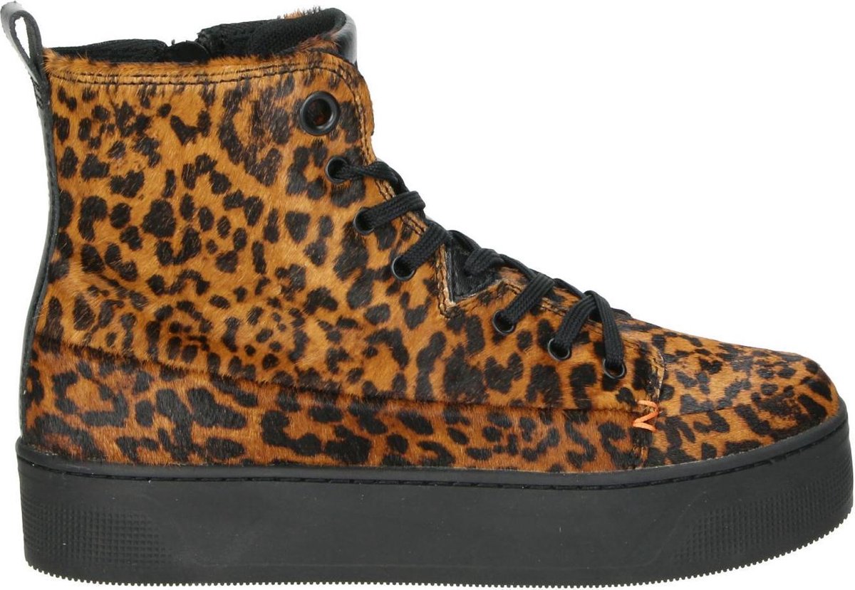 Hub Subway dames veterboot - Leopard - Maat 37