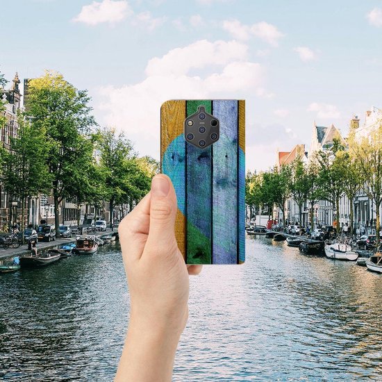 Coque Nokia 9 PureView Uniek Standcase Wood Heart