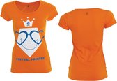 KNVB - Nederlands Elftal - Leeuwinnen T-shirt Dames Voetbal Prinses Blanco-164-170