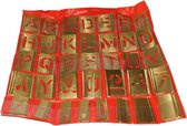 Schuifsjablonen 1 inch set 26 delig A t/m Z