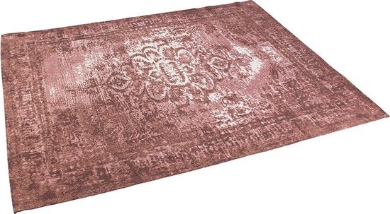 QAZQA - Vintage rechthoekig vloerkleed oud roze 160 x 230cm - Kanpur |  bol.com