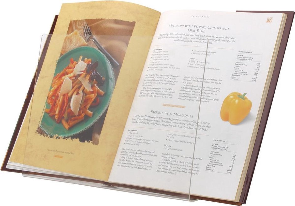 exegese routine Immoraliteit Kitchencraft Kookboekstandaard - Transparant | bol.com