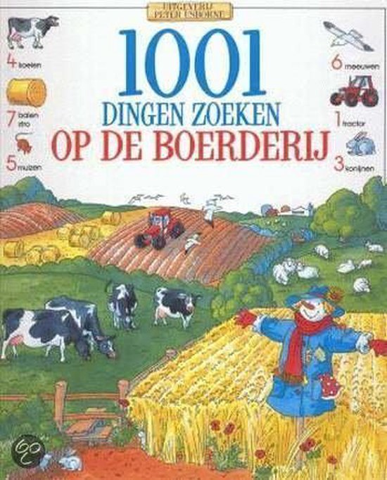 Cover van het boek '1001 dingen zoeken op de boerderij' van Gillian Doherty
