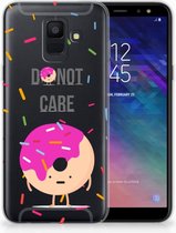 Geschikt voor Samsung Galaxy A6 (2018) Uniek TPU Hoesje Donut