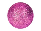 Europalms Kerstbal 3,5cm, pink, glitter 48x