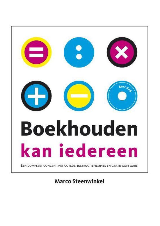 Cover van het boek 'Boekhouden kan iedereen' van Marco Steenwinkel