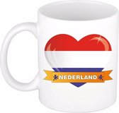 Hartje Nederland mok / beker 300 ml - Holland / koningsdag
