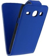 Xccess Leather Flip Case Samsung I8260 Galaxy Core Blue