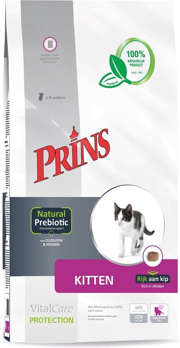 Prins Prins VitalCare Protection Kitten - Kat - Droogvoer - 2 x 5 kg