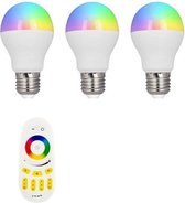 Milight Beginners set - E27 - 3 wifi lampen - Kleur + DUAL WHITE