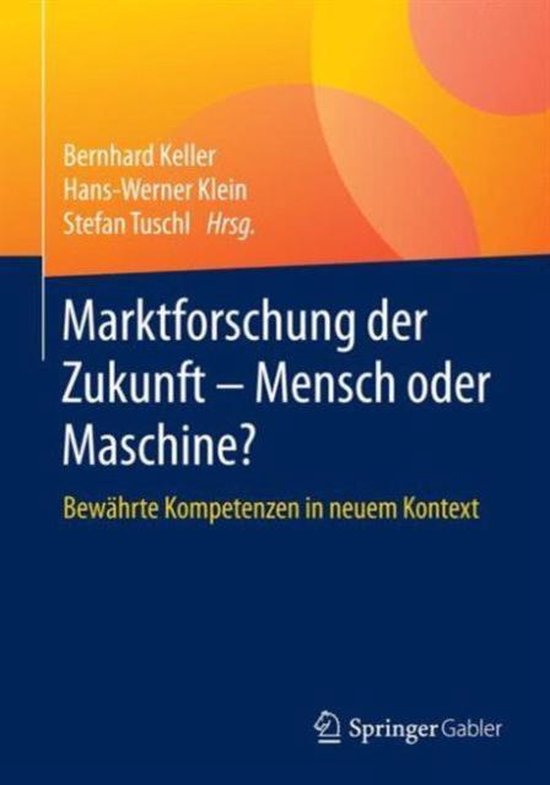 Marktforschung der Zukunft Mensch oder Maschine - cover