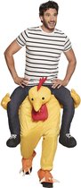 Boland - Volwassenenkostuum Funny chicken - Multi - One size - Volwassenen - Kip
