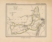 Historische kaart, plattegrond van gemeente Wadenoijen in Gelderland uit 1867 door Kuyper van Kaartcadeau.com
