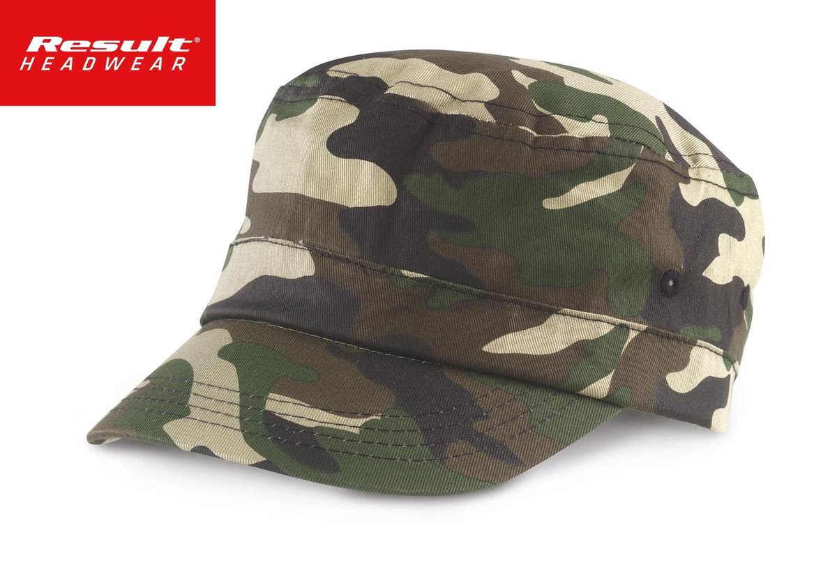 Result Headwear Camo Urban Cap Kleur Olive