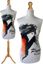 Paris vendome paspop met licht bruine sparkling driepoot  36/38