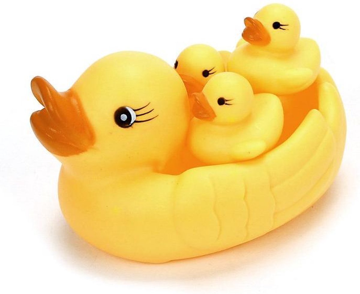 4 Stuks Badeendjes Set - Badkameraccessoireset - Drijvende Eendjes voor bad