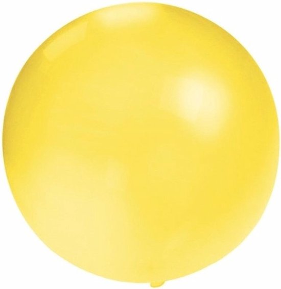 klauw oplichterij ik heb honger Grote ballon 60 cm geel | bol.com