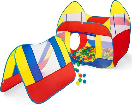 Ballenbad, speeltent, kindertent, met 300 ballen, voor binnen en buiten