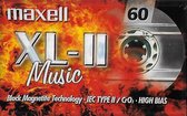 Maxell music Cassette AUDIO Tape XL II 60 - - Vintage uit 2002