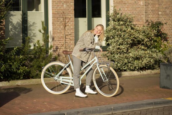 Union Flow - Stadsfiets - Dames - 53cm - 3V- Mint Green | bol.com