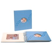 Exacompta Fotoalbum Baby PILOO blauw-  boekgebonden 60 witte pagina's - 29x32cm