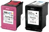 FLWR - Inktcartridge / 300XL 2-Pack / Zwart en Kleur - geschikt voor HP