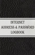 Internet address & password logbook