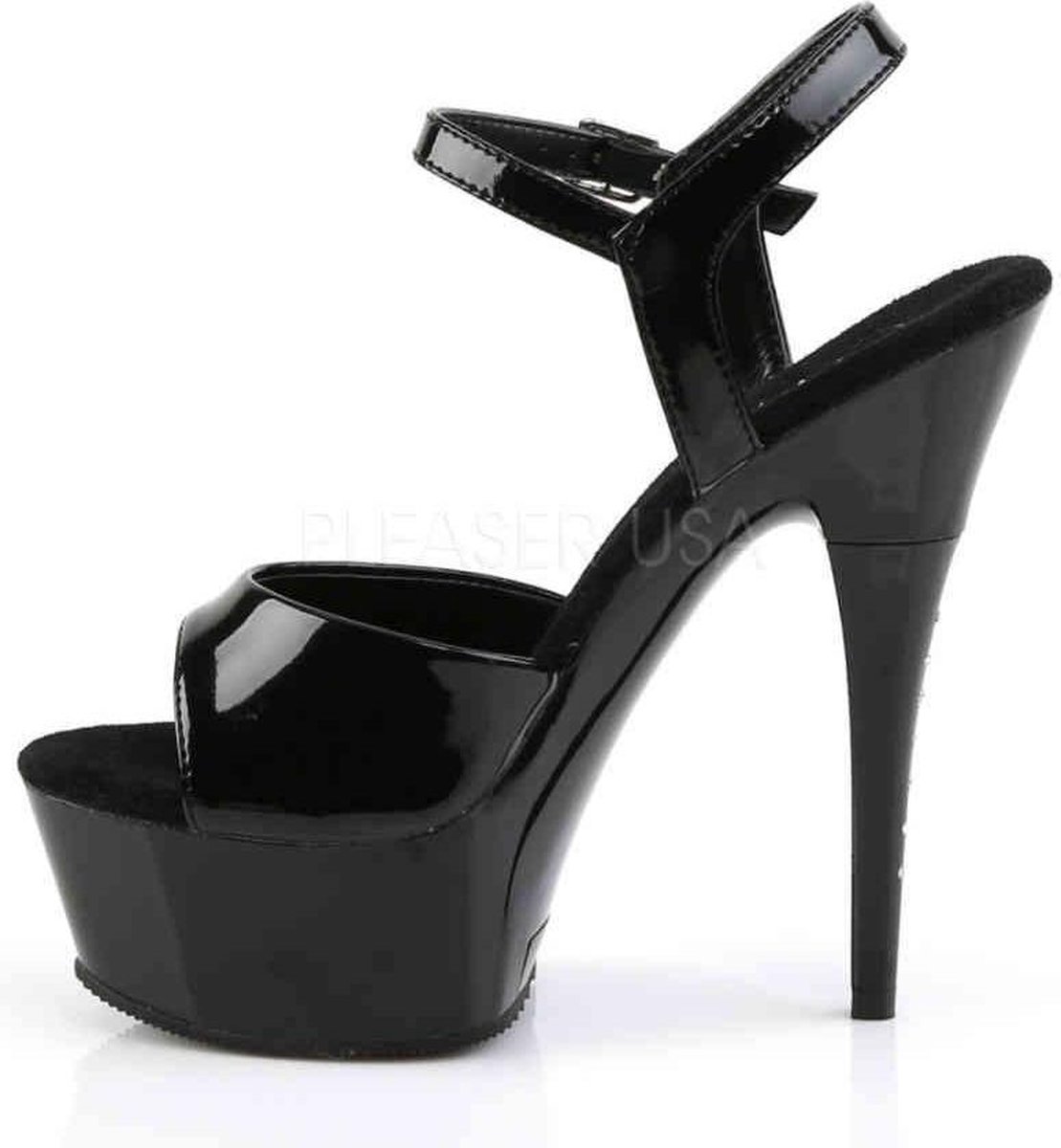 pleaser CAPTIVA-609 6 Ankle Strap PF Sandal W RS On Heel