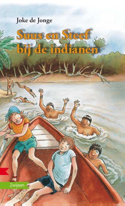 Cover van het boek 'Suus en Steef bij de indianen' van J. de Jonge