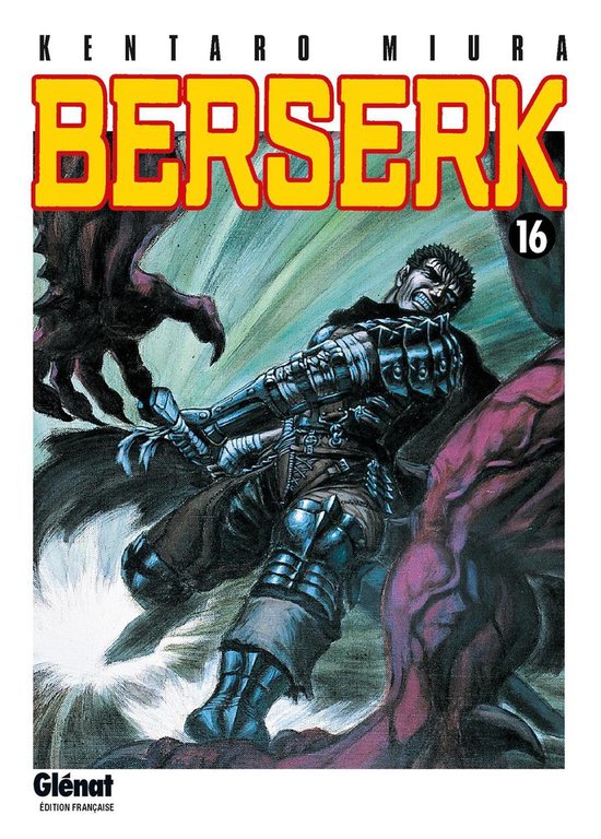 Berserk 16 : Guts combat une force démoniaque avec son épée.