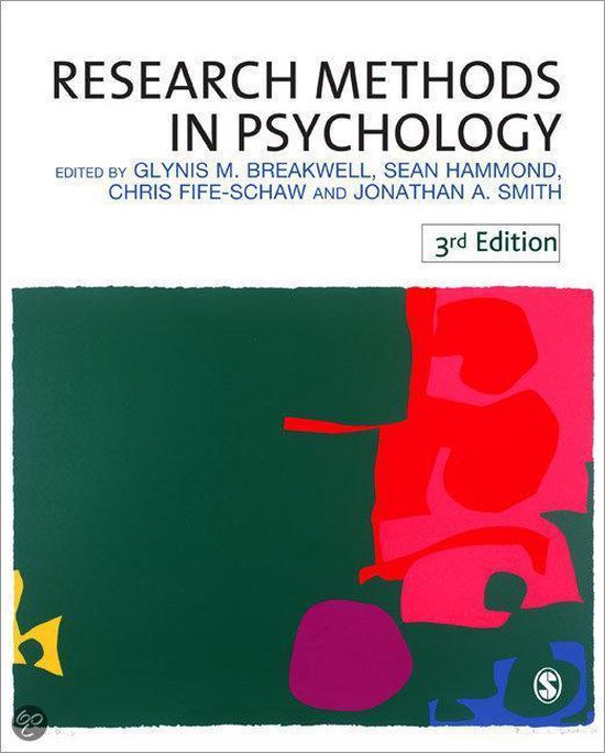 research methods in psychology 6th edition