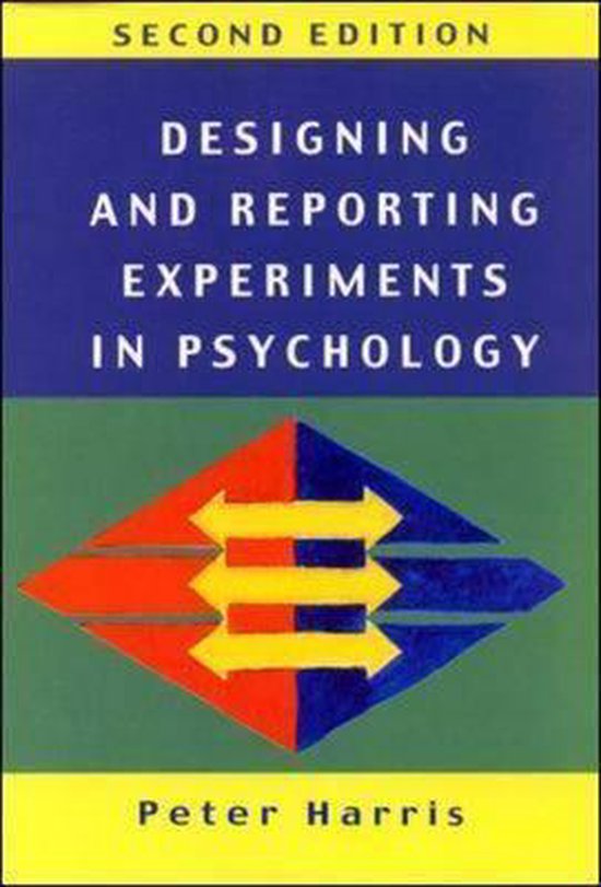 Designing and Reporting Experiments in Psychology - cover