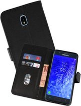 Samsung Galaxy J7 2018 Hoesje Kaarthouder Book Case Telefoonhoesje Zwart