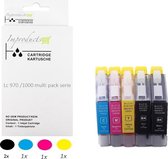 Improducts® Inktcartridges - Alternatief Brother LC970 LC1000 / LC-970 LC-1000 set + zwart