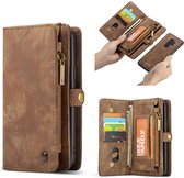 CASEME Samsung Galaxy S9 Plus Vintage Portemonnee Hoesje - Bruin