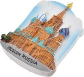 Moskou rusland koelkastmagneet Hobby verzamel Koelkastbutton Kado Cadeau vakantie Sovjet-Unie Kemlin Kathedraal van de Voorbede van de Moeder Gods