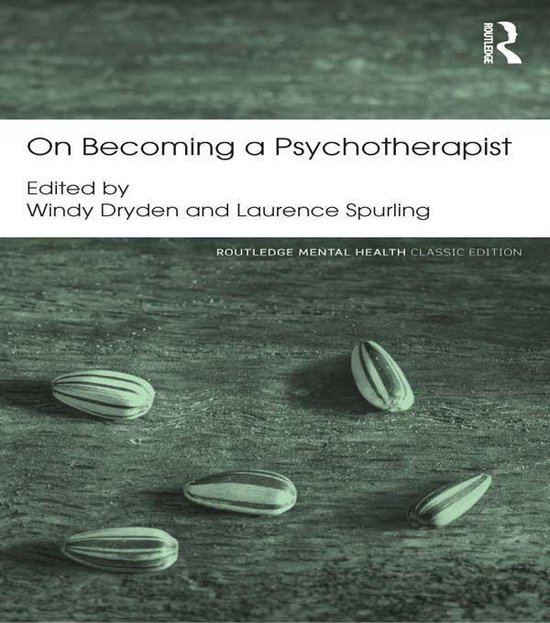 On Becoming a Psychotherapist - cover