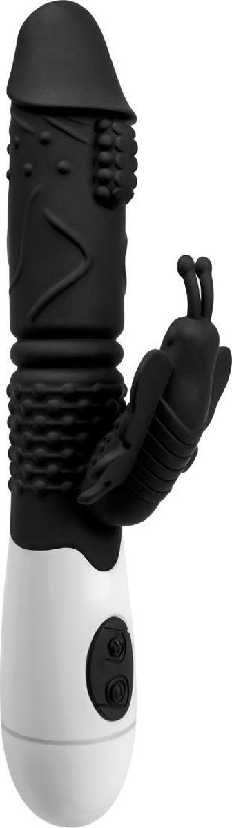Rabb It - Vibrators voor vrouwen - Rabbit en Tarzan vibrator - Clitoris stimulator - G spot - Zwart