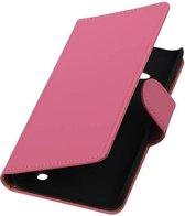 Bookstyle Wallet Case Hoesjes Geschikt voor Microsoft Lumia 550 Roze