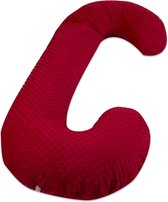 Body pillow - 240 cm - minky dot - rood
