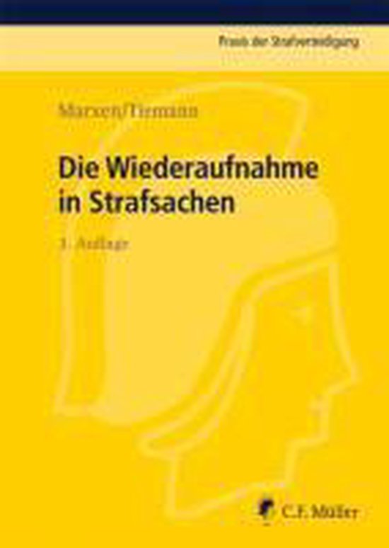Die Wiederaufnahme in Strafsachen - cover