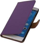 LG G4c ( Mini ) Effen Paars Bookstyle Wallet Hoesje - Cover Case Hoes