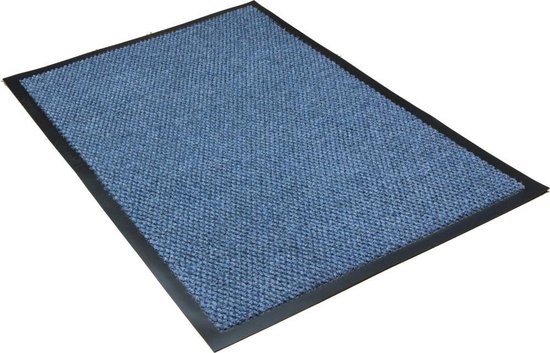 Schoonloopmat / Polynib  / 90 cm x 150 cm / blauw